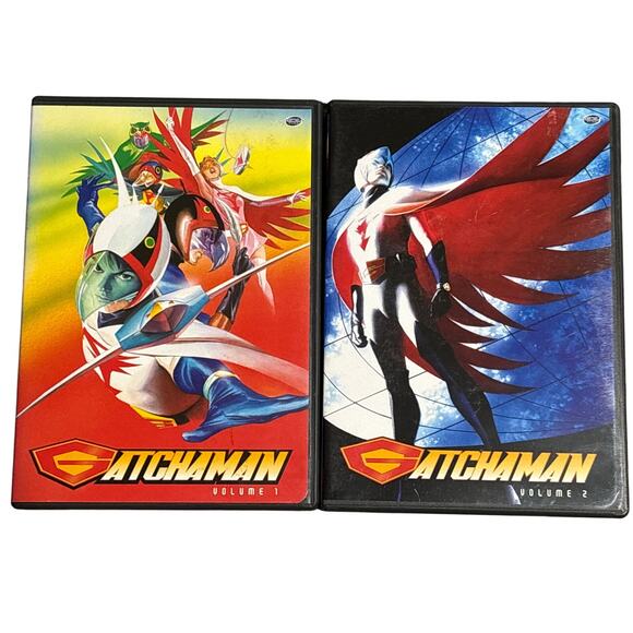 Gatchaman 1972 tv show Vol 1&2 anime DVD 2005 y2k ADV films episode 1-12 eng jap - Picture 1 of 3